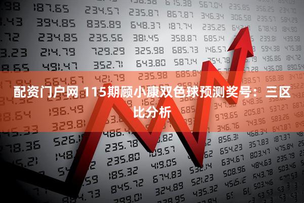 配资门户网 115期顾小康双色球预测奖号：三区比分析